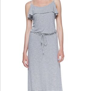 Soft Joie Gray and White Maxi Dress
